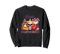Candela Happy Hallothanksmas Skull Cheer Felpa