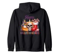 Candela Happy Hallothanksmas Skull Cheer Felpa con Cappuccio