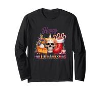 Candela Happy Hallothanksmas Skull Cheer Maglia a Manica