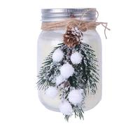 Candela in barattolo di cera, decorazione invernale, candela natalizia in cera di soia naturale, profumo piacevole, candela profumata grande, candela profumata di lusso per sala yoga, bagno