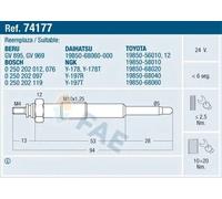 Candela incandescente 74177 FAE per TOYOTA LAND CRUISER LAND CRUISER Pick-up