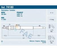 FAE Candeletta 74180 per Citroën e Peugeot