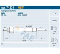 Candela incandescente 74231 FAE per MAZDA 323 S VI Tre volumi 626 V PREMACY 5