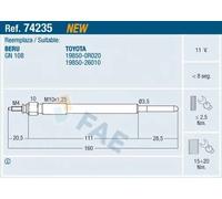 FAE Candeletta per TOYOTA 74235