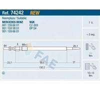 Candela incandescente 74242 FAE per MERCEDES-BENZ CLASSE E CLASSE E T-Model