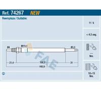 FAE 74267 Candela di pre-riscaldamento