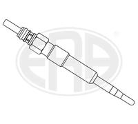 Candela incandescente 886017 ERA per VW AUDI SEAT SKODA CHRYSLER
