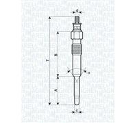 062900007304 MAGNETI MARELLI CANDELETTA DI PRERISCALDO CITROEN SAXO