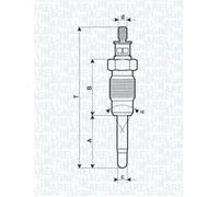 Magneti Marelli Candeletta di preriscaldo 062900016304 – Renault Rapid