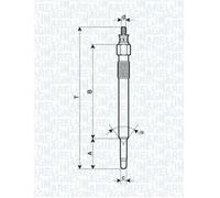 062900020304 UC24A CANDELETTA DI PRERISCALDO ROVER DEFENDER - Magneti Marelli