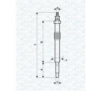 Candelette Magneti Marelli Denso (M10 X 1mm) UC41A 9651583680