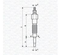 062900142304 MAGNETI MARELLI CANDELETTA DI PRERISCALDO NISSAN PATROL GR