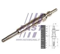 Candela incandescente Candeletta metallica FT82726 FAST per AUDI NISSAN VW SEAT