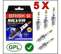 Candela Kit 5 Candele Gpl Metano Brisk Silver DR15YS-9 VW Golf IV (1J1,1J5,1E)