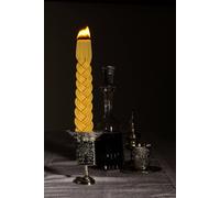 Candela Kosher Ebraica Havdalah In Cera D'Api Intrecciata Artigianale 29Cm