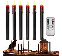 Candela LED | a LED con Batteria | Luce Regolabile per Halloween, Candeliere Realistico per Teatro, Meditazione, Fotografia e Tavola