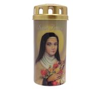 Candela LED Devozionale Con Cappuccio E Preghiera - Santa Teresa