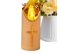 Candela Luminosa,Lumi Elettrici a Batteria per Tombe Animali Riutilizzabili,Elettriche Con Luce Tremolante - per Chiesa Camera Soggiorno Giardino Percorso