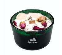 Candela Magica Profumata Ispirata ai Tarocchi, con Fiori Secchi e Pietre Semipreziose (Gli Amanti)