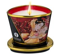 Candela massaggio Erotico Romance Massage Candle profumo di fragole e champagne