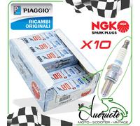CANDELA NGK CR8EB KIT ACCENSIONE CONFEZIONE DA 10 PASSO LUNGO MOTO SCOOTER QUAD