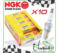 CANDELA NGK CR8EB KIT ACCENSIONE CONFEZIONE DA 10 PASSO LUNGO SCOOTER MOTO QUAD