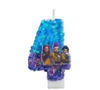 Candela Numerica A Tema K-Pop Per Feste, Accessorio Decorativo Per Torte E Party A Tema Cartone Animato Streghe Cacciatrici, Per Compleanni E Celebrazioni Festose (Blu-4)