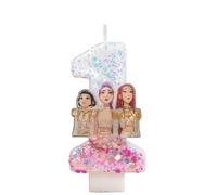 Candela Numerica A Tema K-Pop Per Feste, Accessorio Decorativo Per Torte E Party A Tema Cartone Animato Streghe Cacciatrici, Per Compleanni E Celebrazioni Festose (Rosa-1)