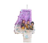 Candela Numerica A Tema K-Pop Per Feste, Accessorio Decorativo Per Torte E Party A Tema Cartone Animato Streghe Cacciatrici, Per Compleanni E Celebrazioni Festose (Viola-4)