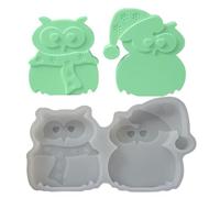 Candela per aromaterapia 3D - Silicone | Stampo per stampaggio in resina animale per candela aromaterapia per intonaco, argilla, cemento, cioccolato, torta, sapone | Decorazione natalizia invernale