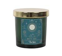 Candela per tarocchi The Sun White Sage, 8 cm x 7,8 cm (1 pezzo), design ispirato alla carta dei tarocchi, bella fragranza di salvia bianca, cera di paraffina, tempo di combustione di circa 25 ore,