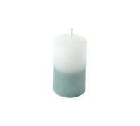 Candela pilastro D5 x H8 cm Arty Tie And Dye Bianco e Celadon