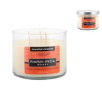 Candela Profumata 3st Pampkin Spice&Honey Gr418 4207308 Bianco Candle Lite