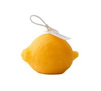 Candela profumata a forma di arancia, cera di soia naturale, a forma di frutta, a forma di limone, decorazione per la casa, per le vacanze, per feste e per il divertimento (limone)