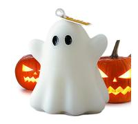 Candela profumata a forma di fantasma di Halloween, 5-7 ore, in stile fantasma mago, bruciante, decorativa, spaventosa, con accento stagionale, decorazione da tavolo da pranzo, atmosfera per camera da