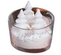 Candela profumata all'albero di Natale, candela creativa per albero di Natale con profumo, ornamento invernale per le vacanze, yoga, rilassante candela da tè per camera da letto, sala da pranzo