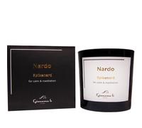 Candela Profumata all'Olio Essenziale Di Nardo per Meditazione e Aromaterapia, Candela Profumata Regalo di Relax e Benessere fino a 60 Ore di Durata- Nero -350Gr