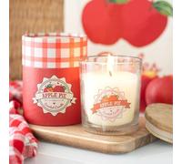 Candela profumata Apple Pie - Profumo caldo e confortevole di torta di mele appena sfornata - Fino a 28 ore di combustione - ideale per soggiorno, cucina, camera da letto - realizzata con cera di