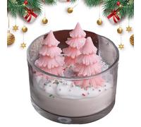Candela profumata decorativa di Natale, candela di aromaterapia di Natale | Decorazione profumata di candele tealight dell'albero di Natale,Candela tealight rilassante per meditazione, yoga