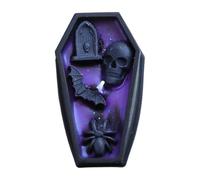 Candela profumata della bara di Halloween - centrotavola di cera profumata, decorazione di spettrali | Decorazione da tavolo gotico in stile appartamento, accento per la casa in aromaterapia u