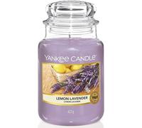 Candela profumata giara grande lavanda al limone durata fino a 150 ore