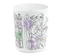 Candela profumata Giardini interni in vetro decorato, Bougie La Francaise 180gr 40 ore Stoppino cotone Design Anais Vielfaure (Romantic Garden)