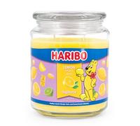 Candela profumata Haribo™ Lemon Fruits, 2 stoppini, HxD: 13 x 10 cm, 100 ore di combustione, limone e pompelmo, gialla