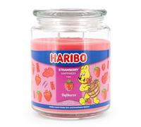 Candela profumata Haribo Strawberry Happiness, candela in vetro, fragola, fino a 100 h, 510 g