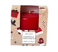 Candela Profumata - Holiday Abete e Cannella - Cera Vegana - Pocket Season Natale - Idea Regalo - Made in Italy - Cereria Di Giorgio