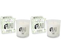 Candela profumata in bicchiere Bau - Pet Friendly - Talco e Muschio bianco - Durata: fino a 50 ore - Cereria Di Giorgio (Confezione da 2)