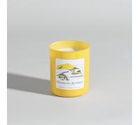 Candela profumata in vetro giallo e cera vegetale