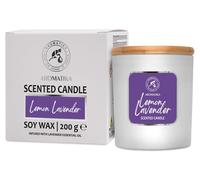 Candela Profumata Limone e Lavanda 200 g - сon Olio Essenziale - Cera di Soia -C