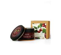 Candela Profumata Natalizia - Aroma Ciliegia e Mandorla con Messaggio Segreto - Edizione Limitata - 200g Soia Naturale (Christmas Cherry)