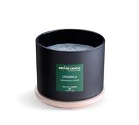 Candela profumata naturali Dinamica - Mandarino e Cuoio 380 gr - collezione Essenza